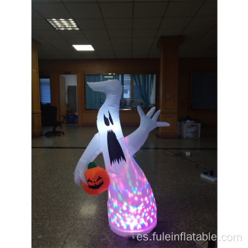 Calabaza fantasma blanca de Halloween inflable de vacaciones